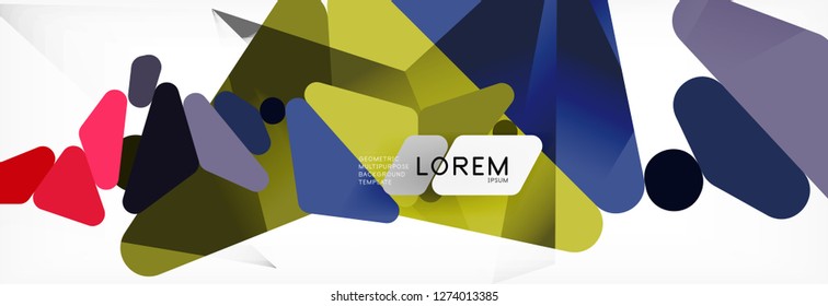 Science background. Abstract triangle pattern. Vector abstract geometric template design