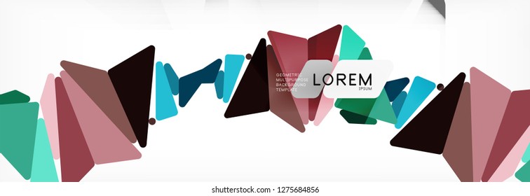 Science background. Abstract triangle pattern. Vector abstract geometric template design