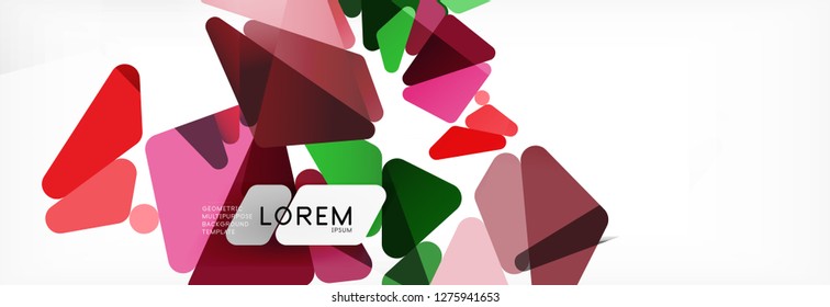 Science background. Abstract triangle pattern. Vector abstract geometric template design