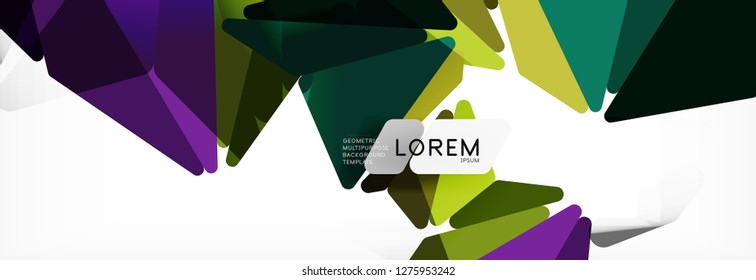 Science background. Abstract triangle pattern. Vector abstract geometric template design