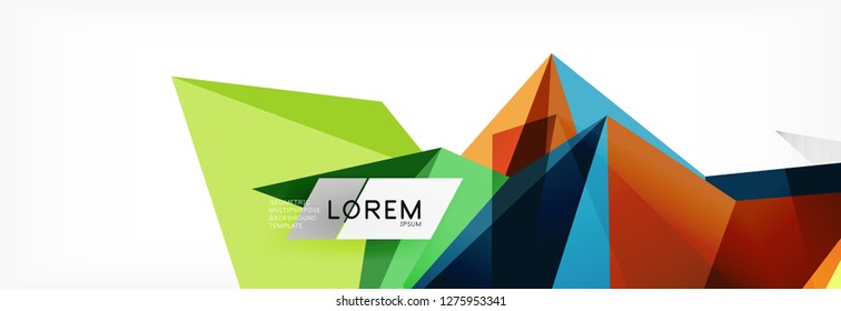 Science background. Abstract triangle pattern. Vector abstract geometric template design