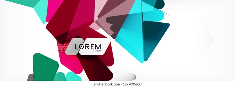 Science background. Abstract triangle pattern. Vector abstract geometric template design