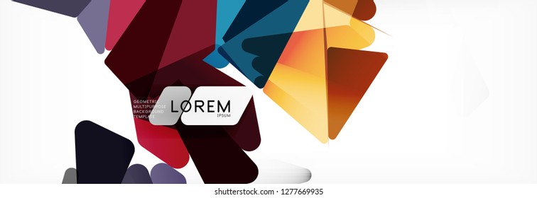 Science background. Abstract triangle pattern. Vector abstract geometric template design