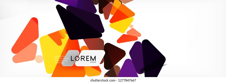 Science background. Abstract triangle pattern. Vector abstract geometric template design