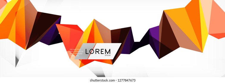 Science background. Abstract triangle pattern. Vector abstract geometric template design