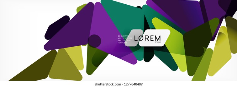 Science background. Abstract triangle pattern. Vector abstract geometric template design