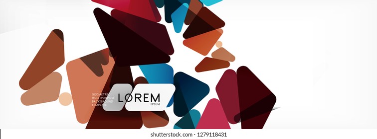 Science background. Abstract triangle pattern. Vector abstract geometric template design