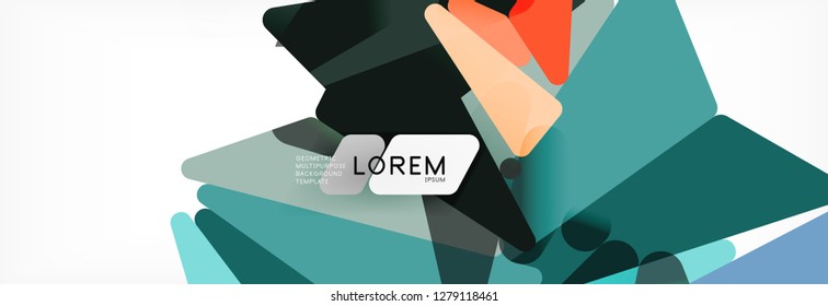 Science background. Abstract triangle pattern. Vector abstract geometric template design