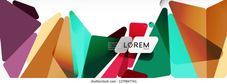 Science background. Abstract triangle pattern. Vector abstract geometric template design