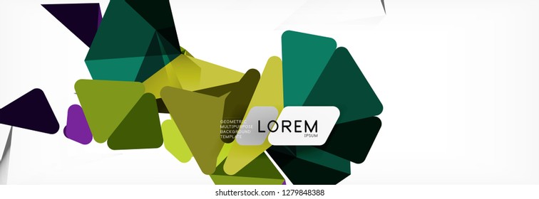 Science background. Abstract triangle pattern. Vector abstract geometric template design