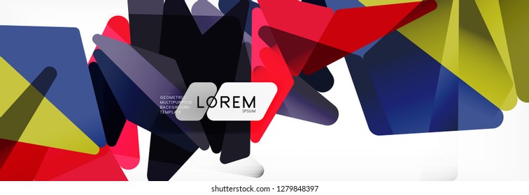 Science background. Abstract triangle pattern. Vector abstract geometric template design