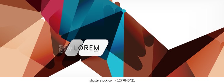 Science background. Abstract triangle pattern. Vector abstract geometric template design