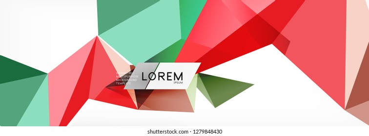 Science background. Abstract triangle pattern. Vector abstract geometric template design