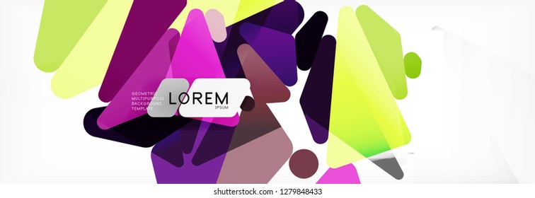 Science background. Abstract triangle pattern. Vector abstract geometric template design