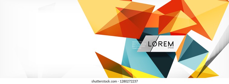 Science background. Abstract triangle pattern. Vector abstract geometric template design