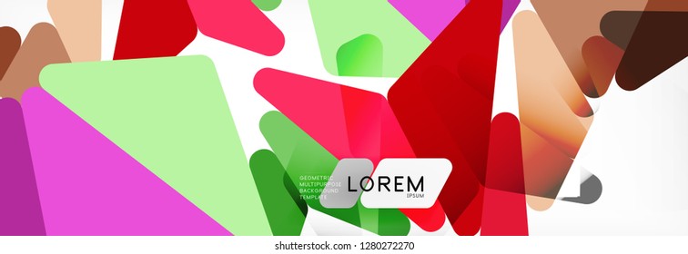 Science background. Abstract triangle pattern. Vector abstract geometric template design
