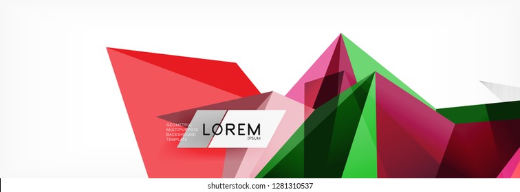 Science background. Abstract triangle pattern. Vector abstract geometric template design