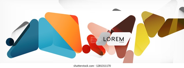 Science background. Abstract triangle pattern. Vector abstract geometric template design