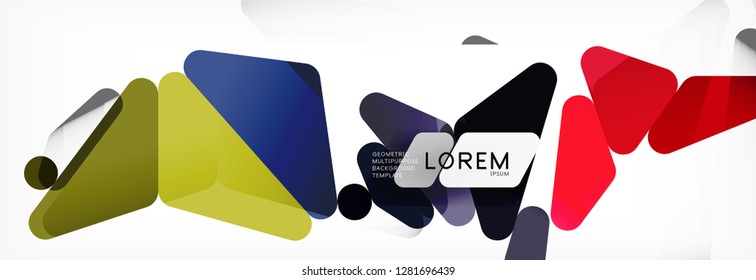 Science background. Abstract triangle pattern. Vector abstract geometric template design