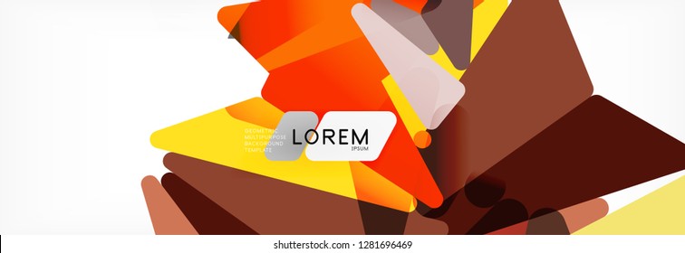 Science background. Abstract triangle pattern. Vector abstract geometric template design