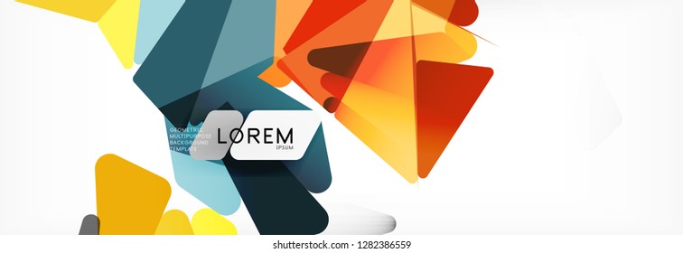 Science background. Abstract triangle pattern. Vector abstract geometric template design