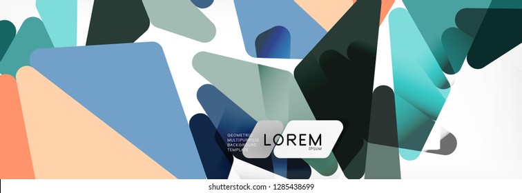 Science background. Abstract triangle pattern. Vector abstract geometric template design