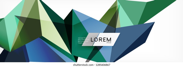 Science background. Abstract triangle pattern. Vector abstract geometric template design