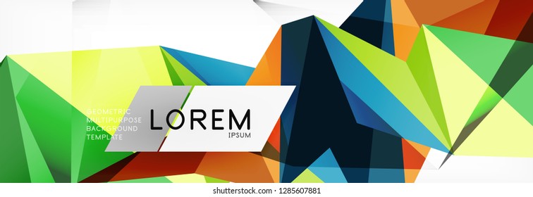 Science background. Abstract triangle pattern. Vector abstract geometric template design