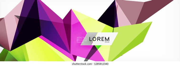 Science background. Abstract triangle pattern. Vector abstract geometric template design