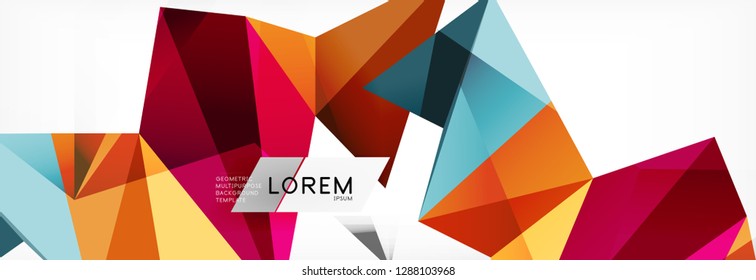 Science background. Abstract triangle pattern. Vector abstract geometric template design
