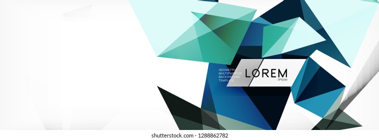 Science background. Abstract triangle pattern. Vector abstract geometric template design