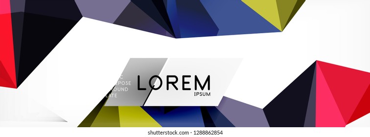 Science background. Abstract triangle pattern. Vector abstract geometric template design