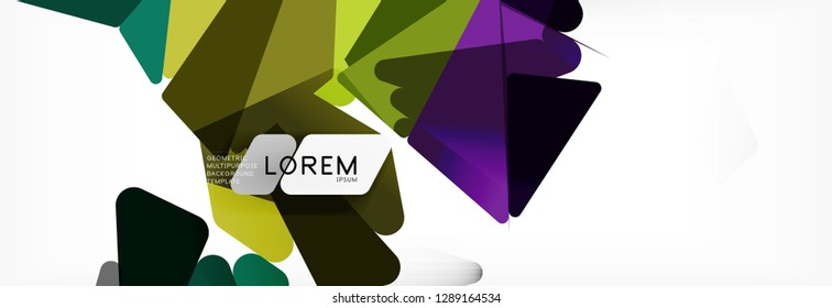 Science background. Abstract triangle pattern. Vector abstract geometric template design