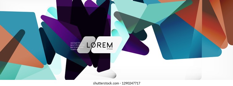 Science background. Abstract triangle pattern. Vector abstract geometric template design