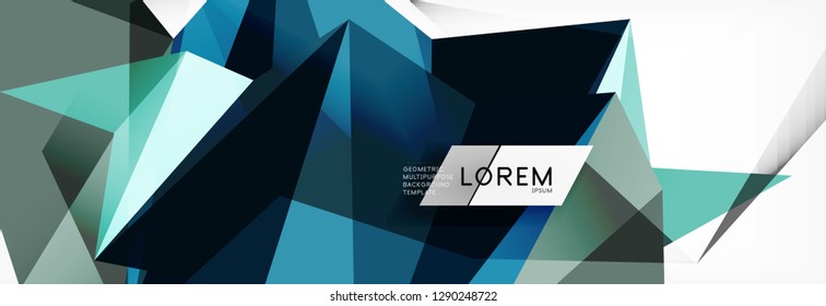 Science background. Abstract triangle pattern. Vector abstract geometric template design