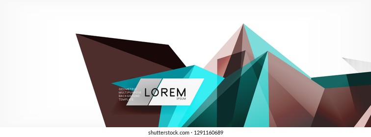 Science background. Abstract triangle pattern. Vector abstract geometric template design
