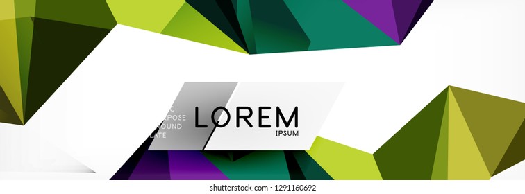 Science background. Abstract triangle pattern. Vector abstract geometric template design