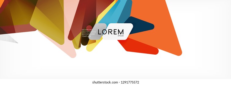 Science background. Abstract triangle pattern. Vector abstract geometric template design