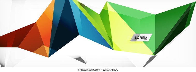 Science background. Abstract triangle pattern. Vector abstract geometric template design