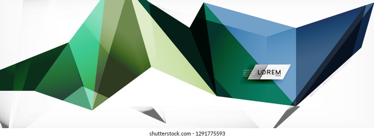 Science background. Abstract triangle pattern. Vector abstract geometric template design