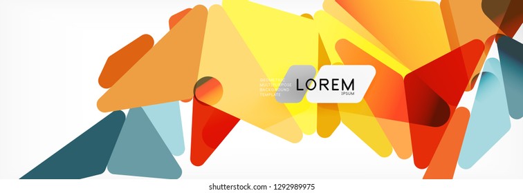 Science background. Abstract triangle pattern. Vector abstract geometric template design