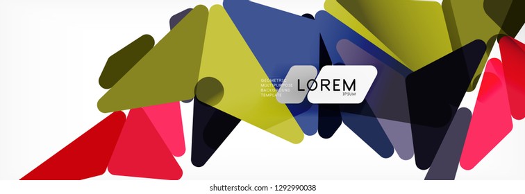 Science background. Abstract triangle pattern. Vector abstract geometric template design