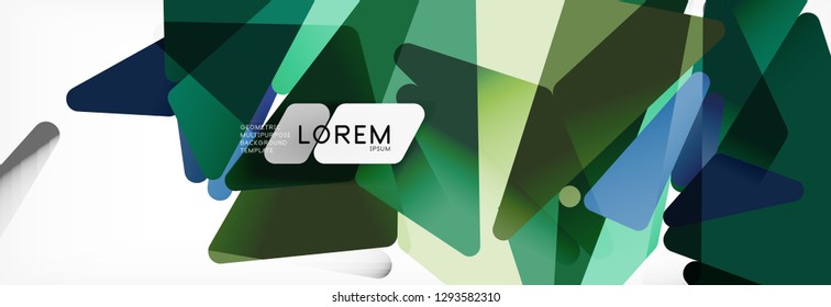 Science background. Abstract triangle pattern. Vector abstract geometric template design