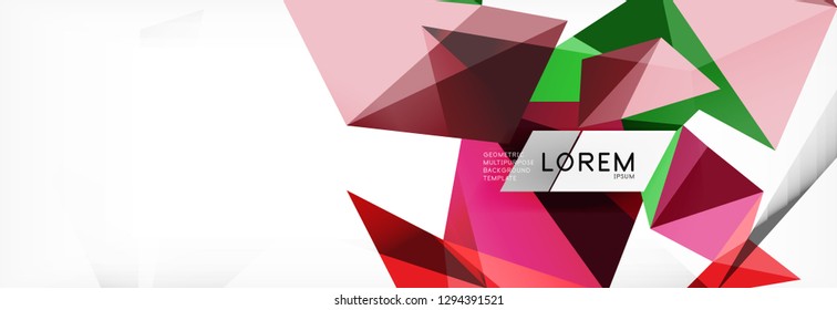 Science background. Abstract triangle pattern. Vector abstract geometric template design