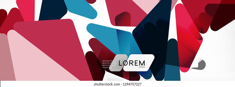 Science background. Abstract triangle pattern. Vector abstract geometric template design