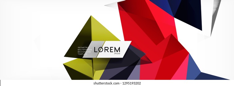 Science background. Abstract triangle pattern. Vector abstract geometric template design