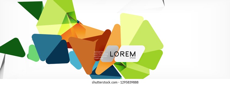 Science background. Abstract triangle pattern. Vector abstract geometric template design