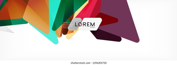 Science background. Abstract triangle pattern. Vector abstract geometric template design