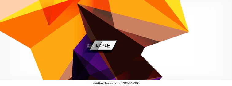 Science background. Abstract triangle pattern. Vector abstract geometric template design