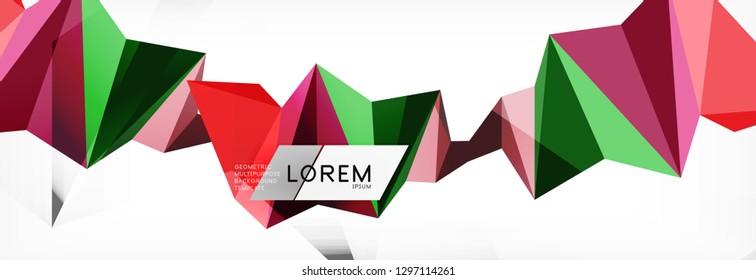 Science background. Abstract triangle pattern. Vector abstract geometric template design